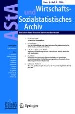 AStA Wirtschafts- und Sozialstatistisches Archiv 1/2009
