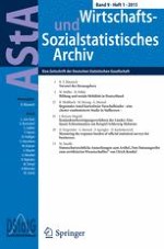 AStA Wirtschafts- und Sozialstatistisches Archiv 1/2015