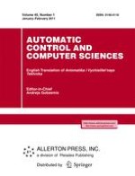 Automatic Control and Computer Sciences 1/2011