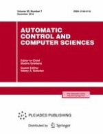 Automatic Control and Computer Sciences 7/2016