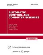 Automatic Control and Computer Sciences 7/2017