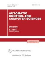 Automatic Control and Computer Sciences 7/2018