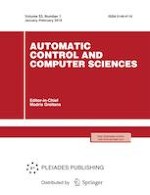Automatic Control and Computer Sciences 1/2019