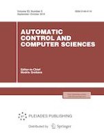 Automatic Control and Computer Sciences 5/2019