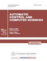 Automatic Control and Computer Sciences 7/2022