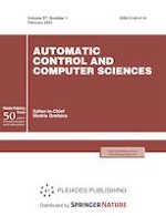 Automatic Control and Computer Sciences 1/2023