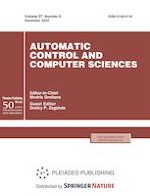 Automatic Control and Computer Sciences 8/2023