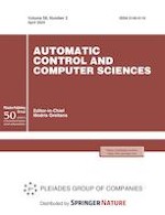 Automatic Control and Computer Sciences 2/2024
