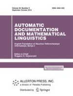 Automatic Documentation and Mathematical Linguistics 5/2010