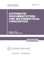 Automatic Documentation and Mathematical Linguistics 5/2020