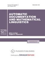 Automatic Documentation and Mathematical Linguistics 4/2021