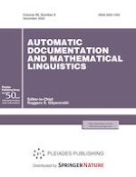 Automatic Documentation and Mathematical Linguistics 6/2022