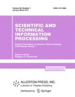 Scientific and Technical Information Processing 1/2011