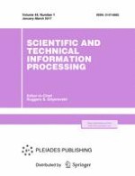 Scientific and Technical Information Processing 1/2017