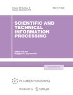 Scientific and Technical Information Processing 4/2019