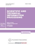 Scientific and Technical Information Processing 5/2021
