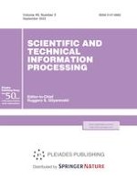 Scientific and Technical Information Processing 3/2022