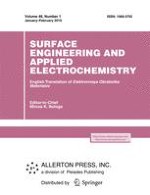 Surface Engineering and Applied Electrochemistry 1/2010