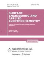 Surface Engineering and Applied Electrochemistry 5/2010