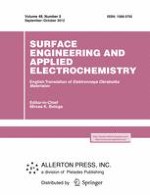 Surface Engineering and Applied Electrochemistry 5/2012