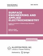 Surface Engineering and Applied Electrochemistry 1/2013