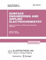 Surface Engineering and Applied Electrochemistry 5/2013