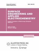 Surface Engineering and Applied Electrochemistry 1/2014