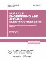 Surface Engineering and Applied Electrochemistry 3/2015