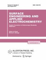 Surface Engineering and Applied Electrochemistry 4/2015