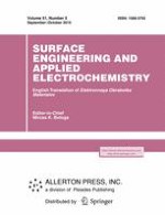 Surface Engineering and Applied Electrochemistry 5/2015