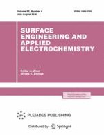 Surface Engineering and Applied Electrochemistry 4/2016