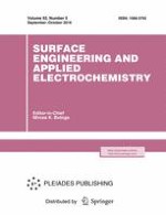 Surface Engineering and Applied Electrochemistry 5/2016