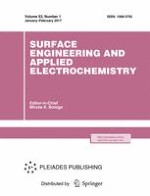 Surface Engineering and Applied Electrochemistry 1/2017