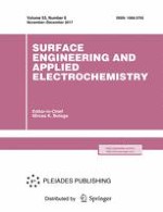 Surface Engineering and Applied Electrochemistry 6/2017