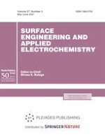 Surface Engineering and Applied Electrochemistry 3/2021