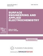 Surface Engineering and Applied Electrochemistry 1/2024