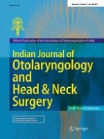 Indian Journal of Otolaryngology and Head & Neck Surgery 1/2013