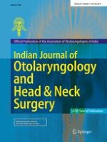 Indian Journal of Otolaryngology and Head & Neck Surgery 4/2015