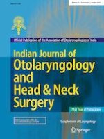 Indian Journal of Otolaryngology and Head & Neck Surgery 1/2019