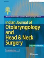 Indian Journal of Otolaryngology and Head & Neck Surgery 2/2019