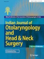Indian Journal of Otolaryngology and Head & Neck Surgery 4/2019