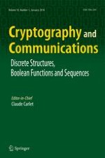 Cryptography and Communications 1/2018