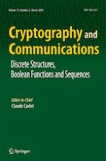 Cryptography and Communications 2/2019