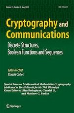 Cryptography and Communications 3/2019