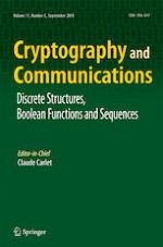 Cryptography and Communications 5/2019