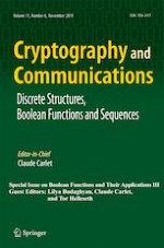 Cryptography and Communications 6/2019