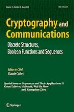 Cryptography and Communications 3/2020