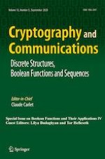 Cryptography and Communications 5/2020