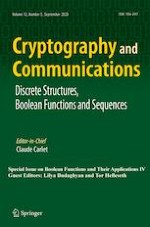 Cryptography and Communications 5/2020