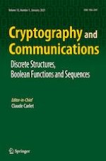 Cryptography and Communications 1/2021